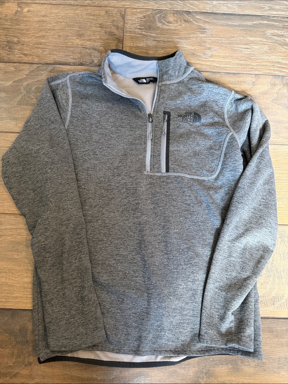 The North Face Heather Grey Half-Zip Fleece Pullover